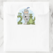 Dragon Knight 2nd Birthday Ronde Sticker (Tas)