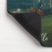 Dragon Knight Medieval Castle Fantasy Personalized Muismat (Hoek)
