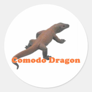 Dragon Komodo-serie Ronde Sticker