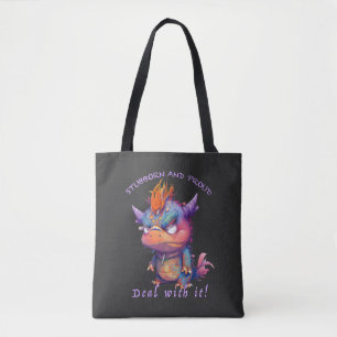 Dragon koppige deal met het schattig Schattig grap Draagtas