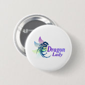 Dragon Lady Ronde Button 5,7 Cm (Voorkant /achterkant)