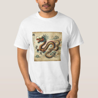 Dragón Legendario en Estilo Clásico Economica T-shirt