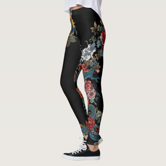 Dragon Leggings in Japanese Tattoo Style (Links)