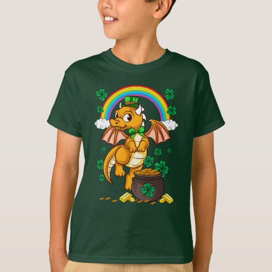 Dragon Leprechaun St Patricks Day Irish T-shirt (Voorkant)