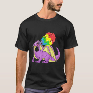 Dragon LGBT Fire Breathing Gay Funny Gift T-shirt