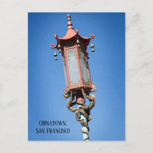 Dragon Light, Chinatown, San Francisco, CA Briefkaart