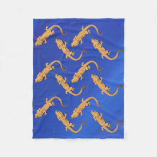 Dragon Lizard Fleece Blanket Throw