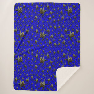 Dragon Lizard, Lge Sherpa Blanket Deken