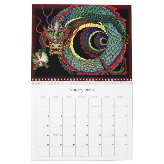 Dragon Luck Mall Kalender (Jan 2026)