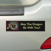 Dragon Luck Winkel Bumpersticker (Op auto)