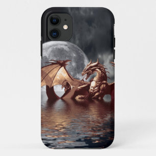 Dragon & Lune Imaginaire coque iphone mythique