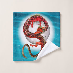Dragon Lune Rouge Fantastique Artistique