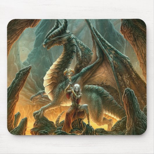 Dragon Mage Mousepad Muismat (Voorkant)