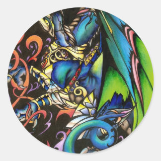 Dragon Magic Ronde Sticker