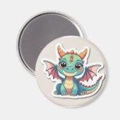Dragon magnet magneet (Voorkant / Achterkant)