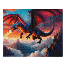 "Dragon Majestueux Soufflant du Feu" Puzzle