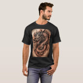 "Dragon Majesty: een Chinese inkt symfonie" T-shirt (Voorkant volledig)