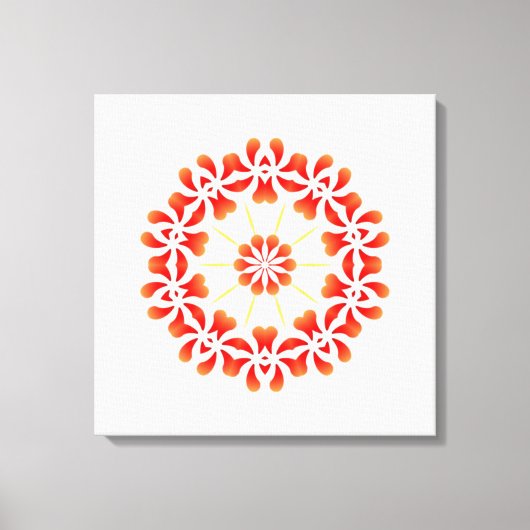 Dragon Mandala Canvas Afdruk (Voorkant)