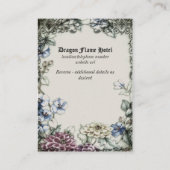 Dragon Mariage Médiéval Gothique Loisirs Cartes (Dos)