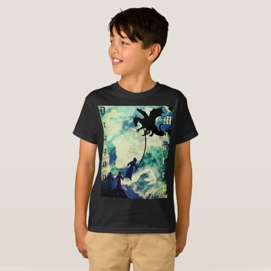 Dragon Master First Day over de taak T-shirt (Voorkant volledig)