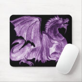 Dragon Master Paars Mousepad Muismat (Met muis)