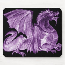 Dragon Master Paars Mousepad