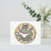 Dragon Medallion Briefkaart (Staand voorkant)