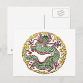 Dragon Medallion Briefkaart (Voorkant / Achterkant)
