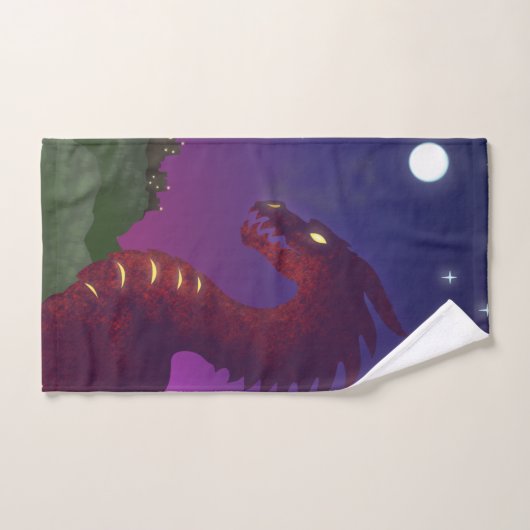 Dragon médiéval (Serviette à main)