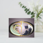 Dragon & Merlin Briefkaart (Staand voorkant)