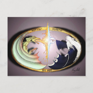 Dragon & Merlin Briefkaart