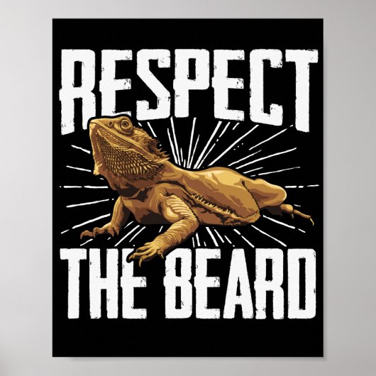 Dragon met bearding respecteren de spiegels van de poster (Voorkant)