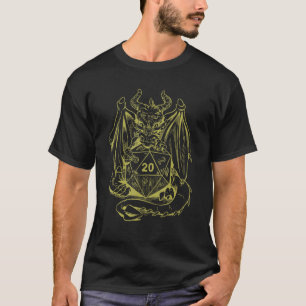 Dragon met een Rpg Dice Boardgame Mannen T-shirt