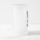 Dragon met hart Artistieke Frosted Beer mok (Center)