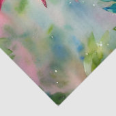 Dragon met roze vleugels Waterverf Tissuepapier (Detail)