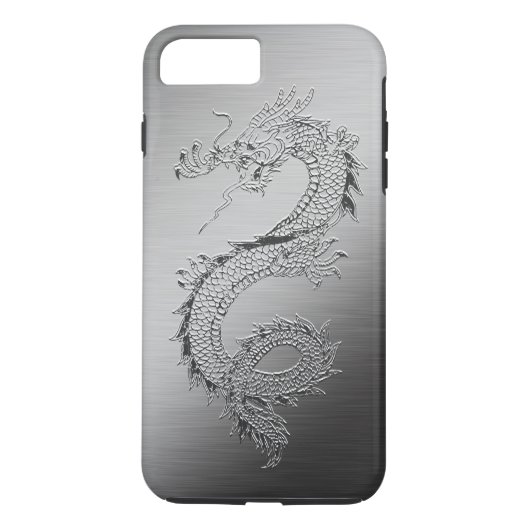 dragon: metalen blik geborsteld Case-Mate iPhone case (Achterkant)