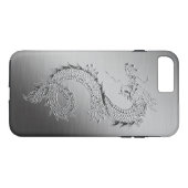 dragon: metalen blik geborsteld Case-Mate iPhone case (Achterkant (Horizontaal))