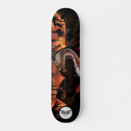 Dragon metalen tandwiel vaste huid gloeiend rood b skateboard
