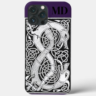  Dragon Monogram Keltische knoop iPhone 13 Pro Max Hoesje