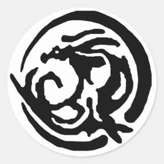 Dragon Moon Draconyz Ronde Sticker