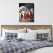 Dragon & Moon Fantasy Art Print (Insitu (Slaapkamer))
