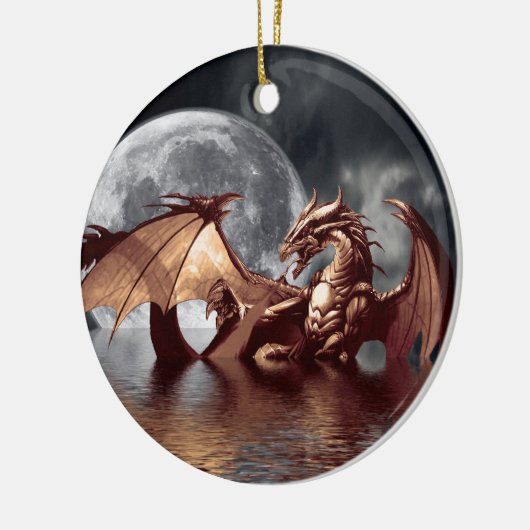 Dragon Moon Fantasy Tree Ornament (Links)