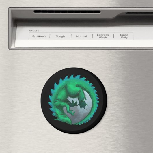 Dragon Moon Fridge Magnet (In Situ (Lave-vaisselle))