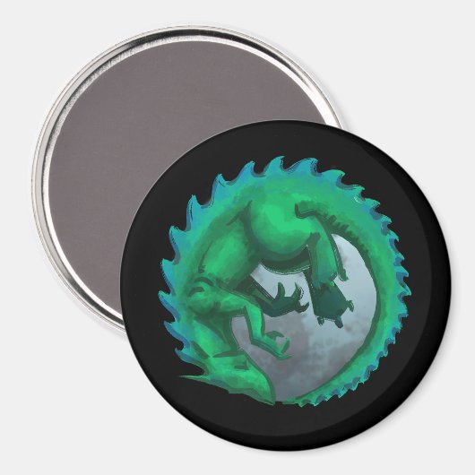 Dragon Moon Fridge Magnet Magneet (Voorkant / Achterkant)