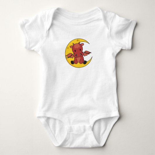 Dragon Moon Good Night Dragon Fantasy Romper (Voorkant)