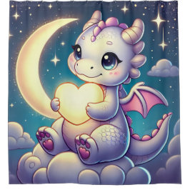 Dragon Moon Heart Douchegordijn