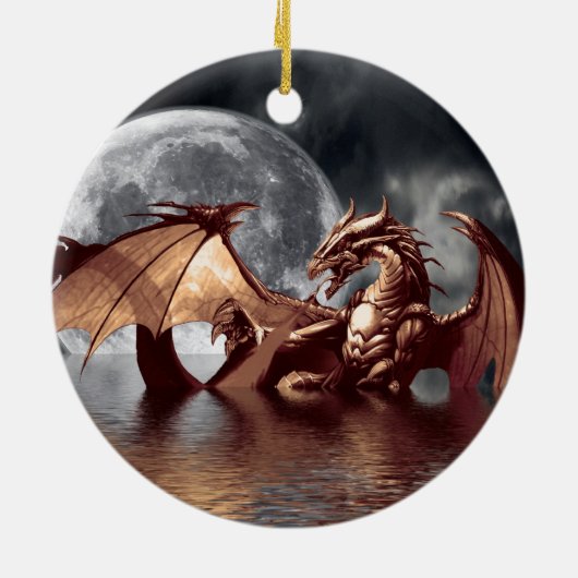 Dragon Moon Tree Ornament (Achterkant)