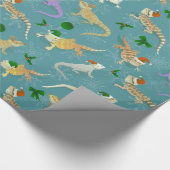 Dragon Morph Holiday Ice Cadeaupapier (Hoek)