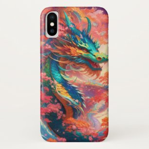 Dragon Mythique Asiatique Art Fantastique Japonais iPhone X Hoesje