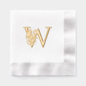 Dragon Mythique Sur Monogramme Initial Gras Unique (Recto)